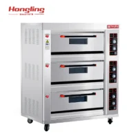 One deck one tray gas oven